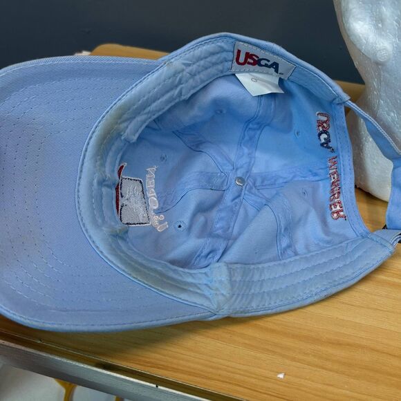 USGA U.S. Open 2019 Pebble Beach Golf Hat Cap Blue Adjustable Light Blue - Picture 7 of 8